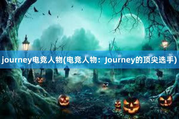 journey电竞人物(电竞人物：Journey的顶尖选手)