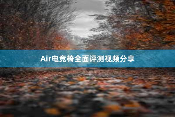 Air电竞椅全面评测视频分享